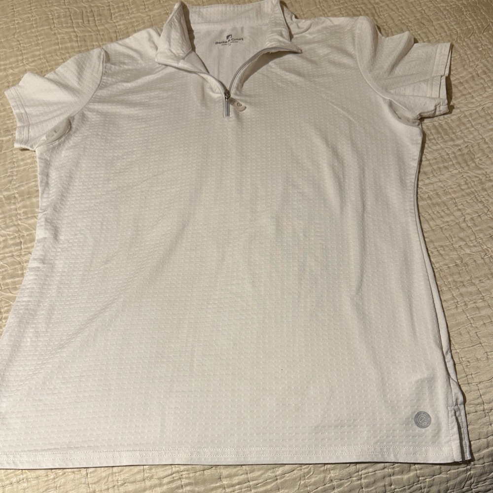 Ladies White Polo Shirt